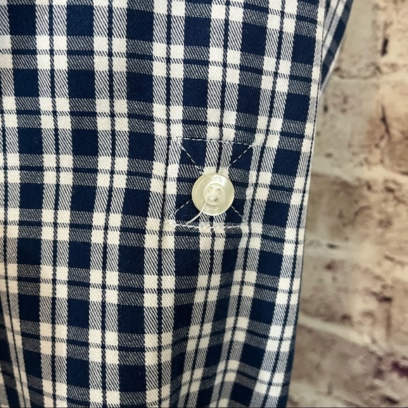 Paper Denim & Cloth Blue Check Button Long Sleeve Shirt - Picture 7 of 12